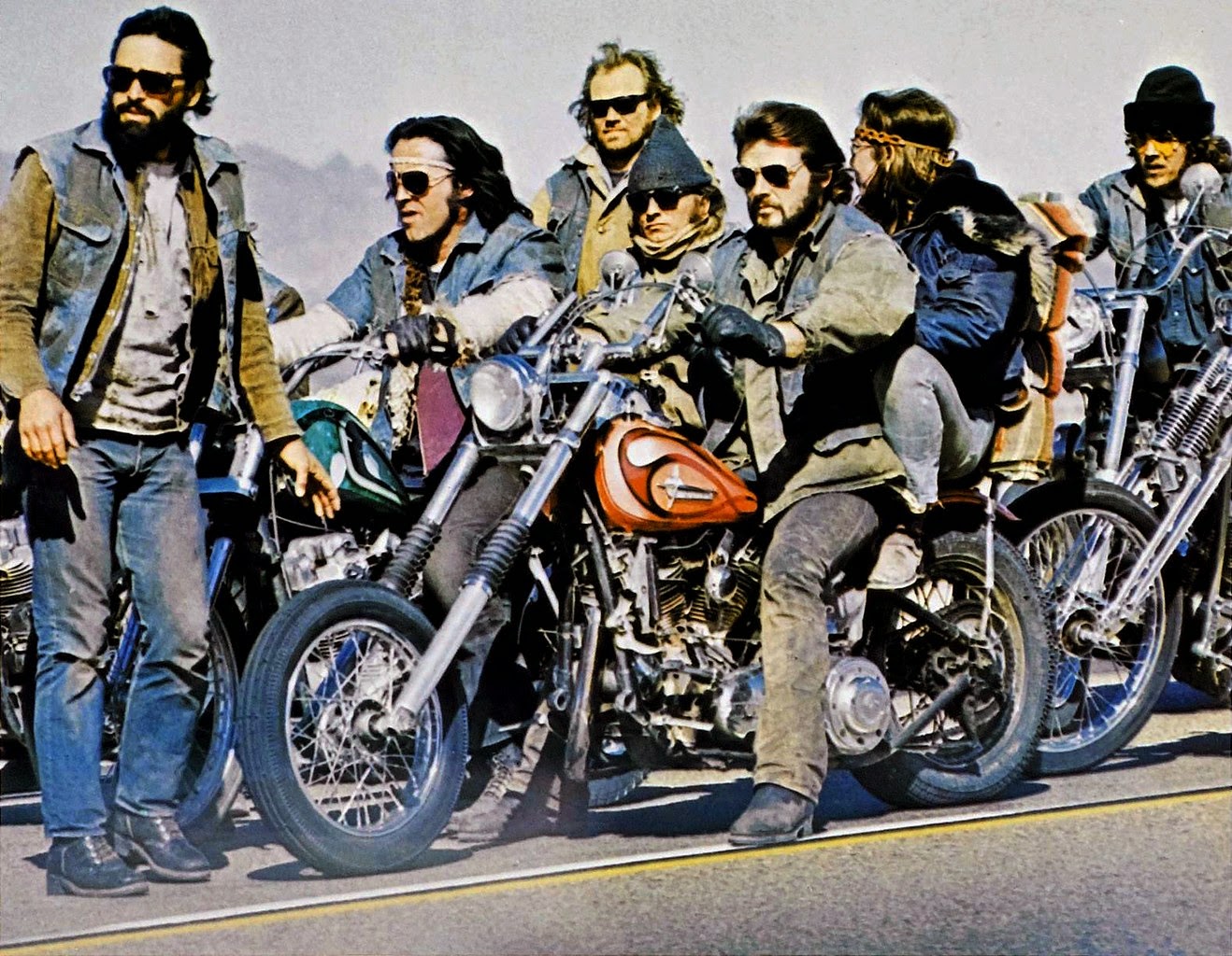 The biker gang in Werewolves on Wheels (1971)