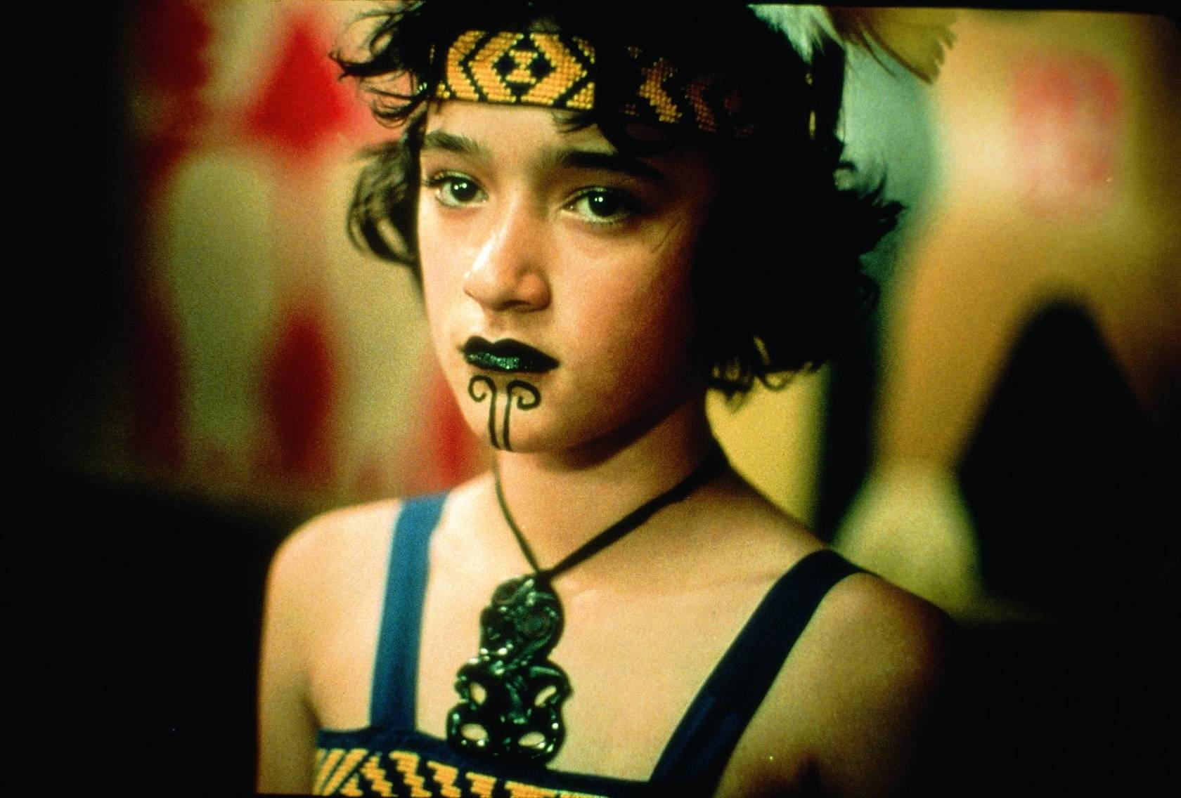 Keisha Castle-Hughes in Maori ceremonial costume in Whale Rider (2002)