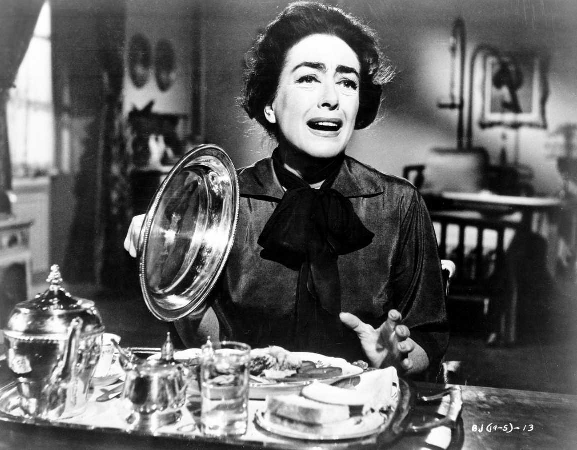 Joan Crawford is served a rat for dinner in What Ever Happened to Baby Jane? (1962)