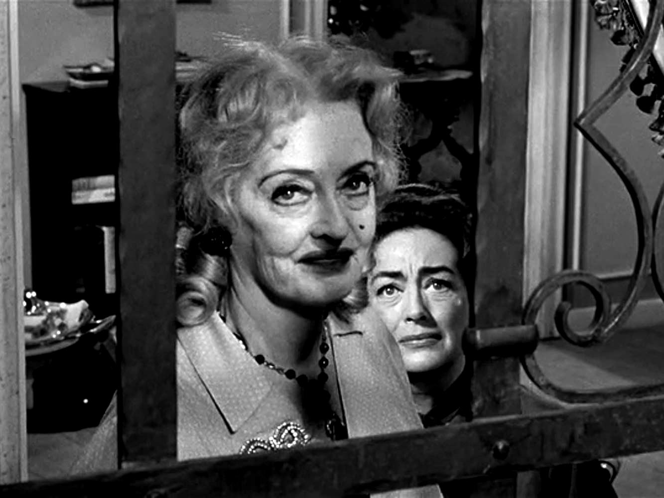 Jane (Bette Davis) and Blanche (Joan Crawford) in What Ever Happened to Baby Jane? (1962)