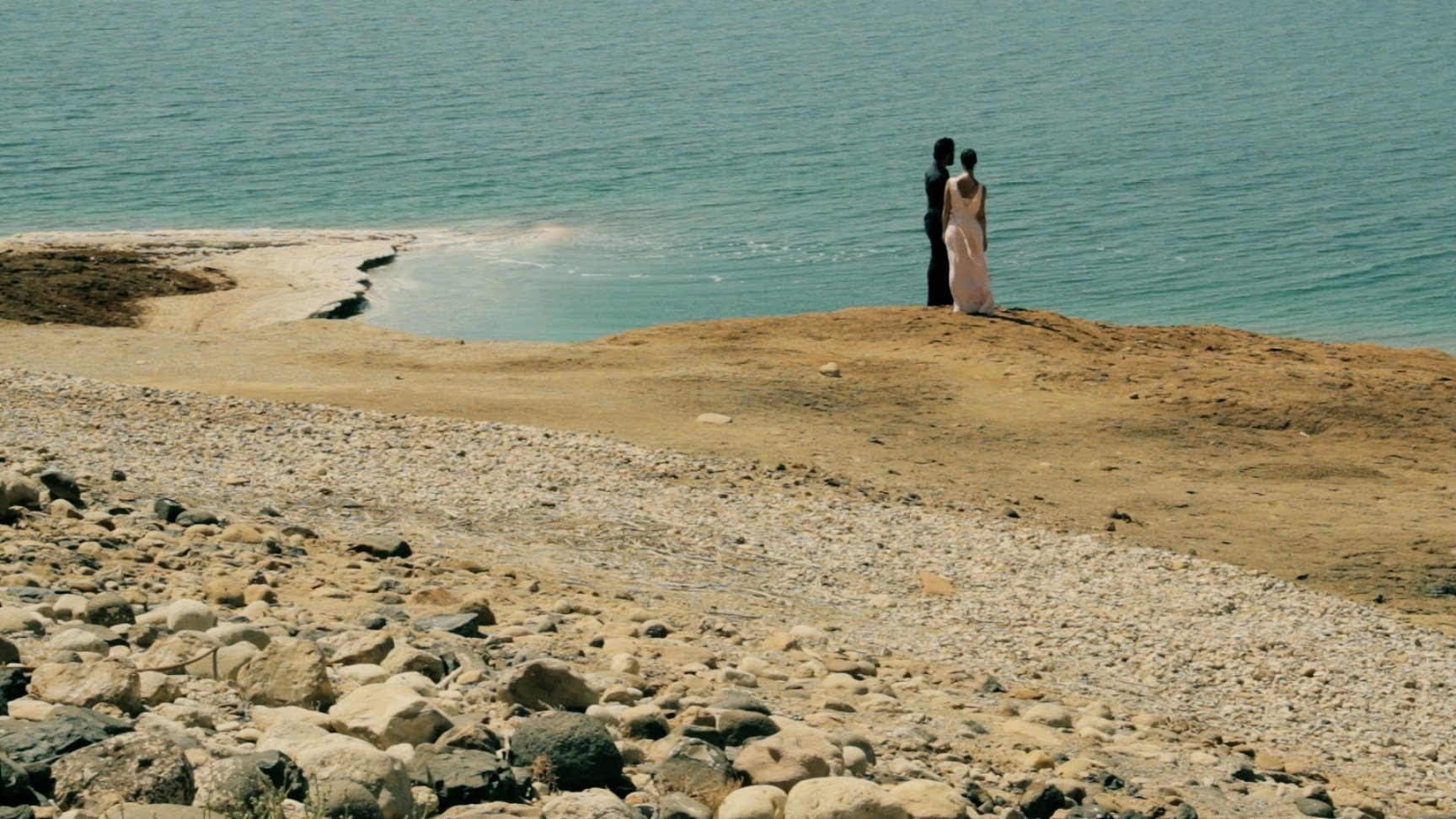 When Times Becomes a Woman (2012) - an SF film about two people standing on a beach (the shores of the Dead Sea) and talking