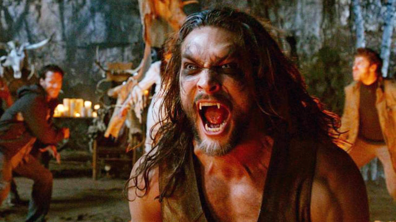 Jason Momoa as a werewolf in Wolves (2014)