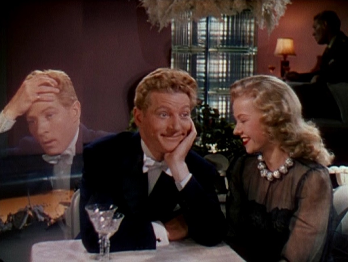 Danny Kaye and ghostly twin brother with Virginia Mayo) in Wonder Man (1944)