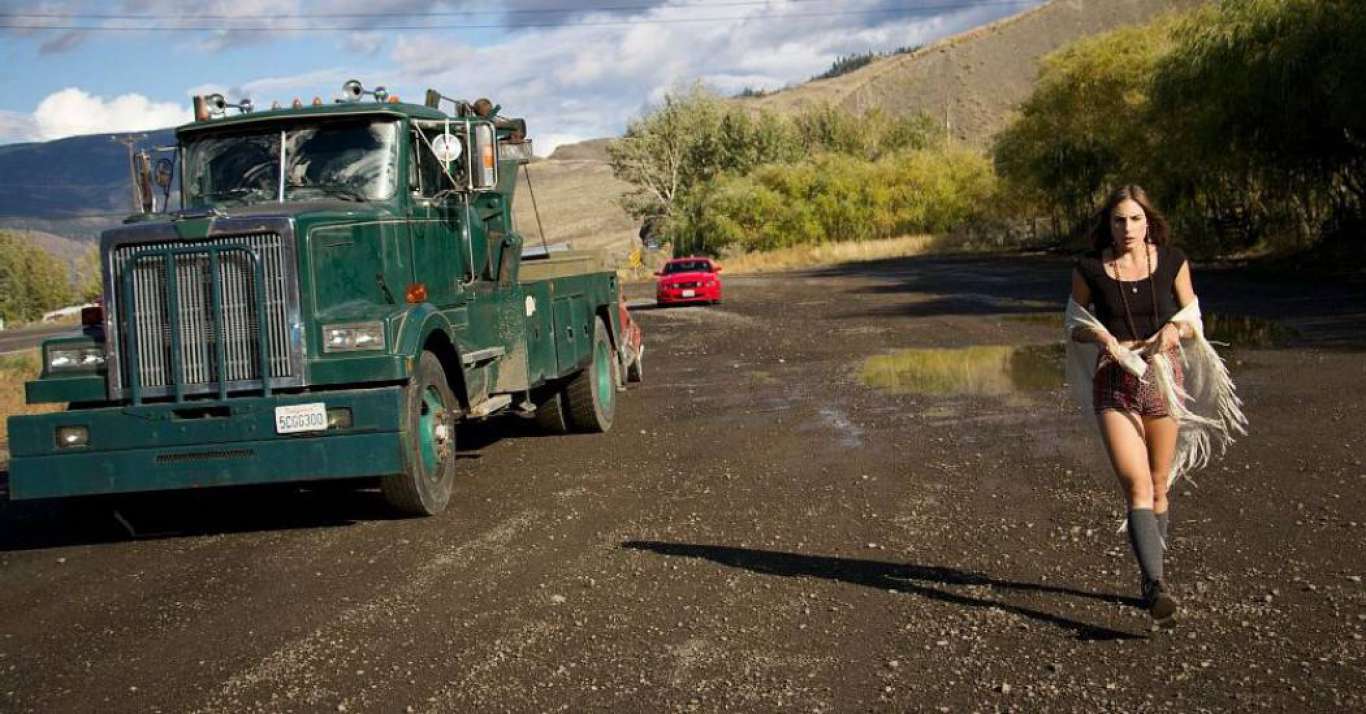 Dréa Whitburn and killer truck. 