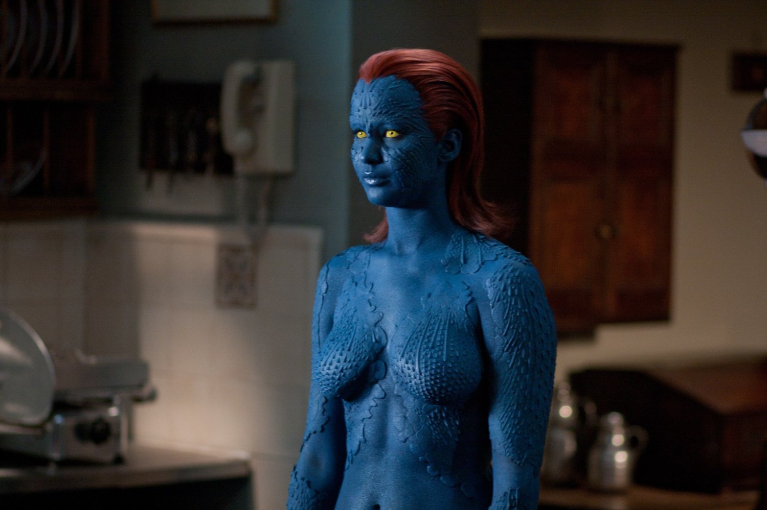 Jennifer Lawrence as the young Mystique in X: First Class (2011)