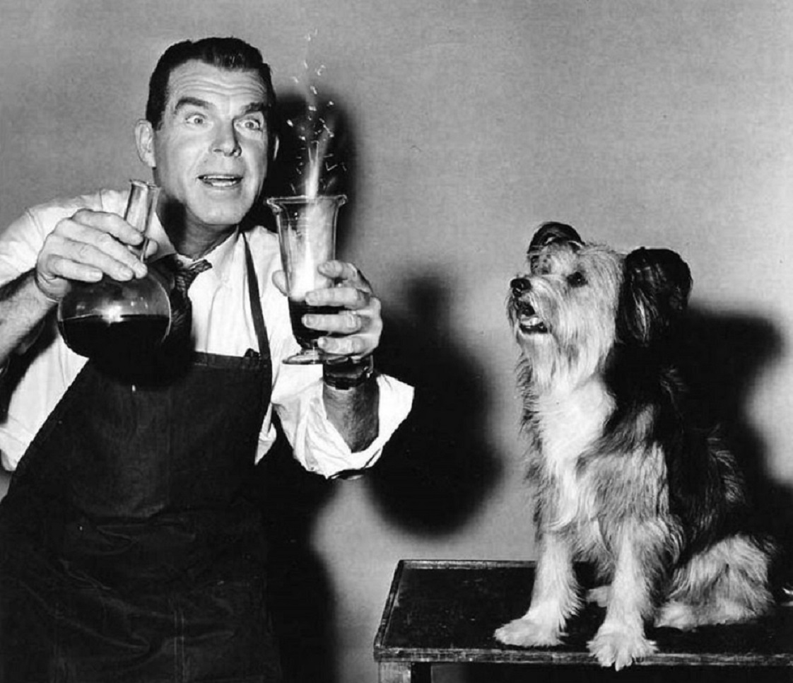 Fred MacMurray as Professor Ned Brainard in The Absent-Minded Professor (1961)