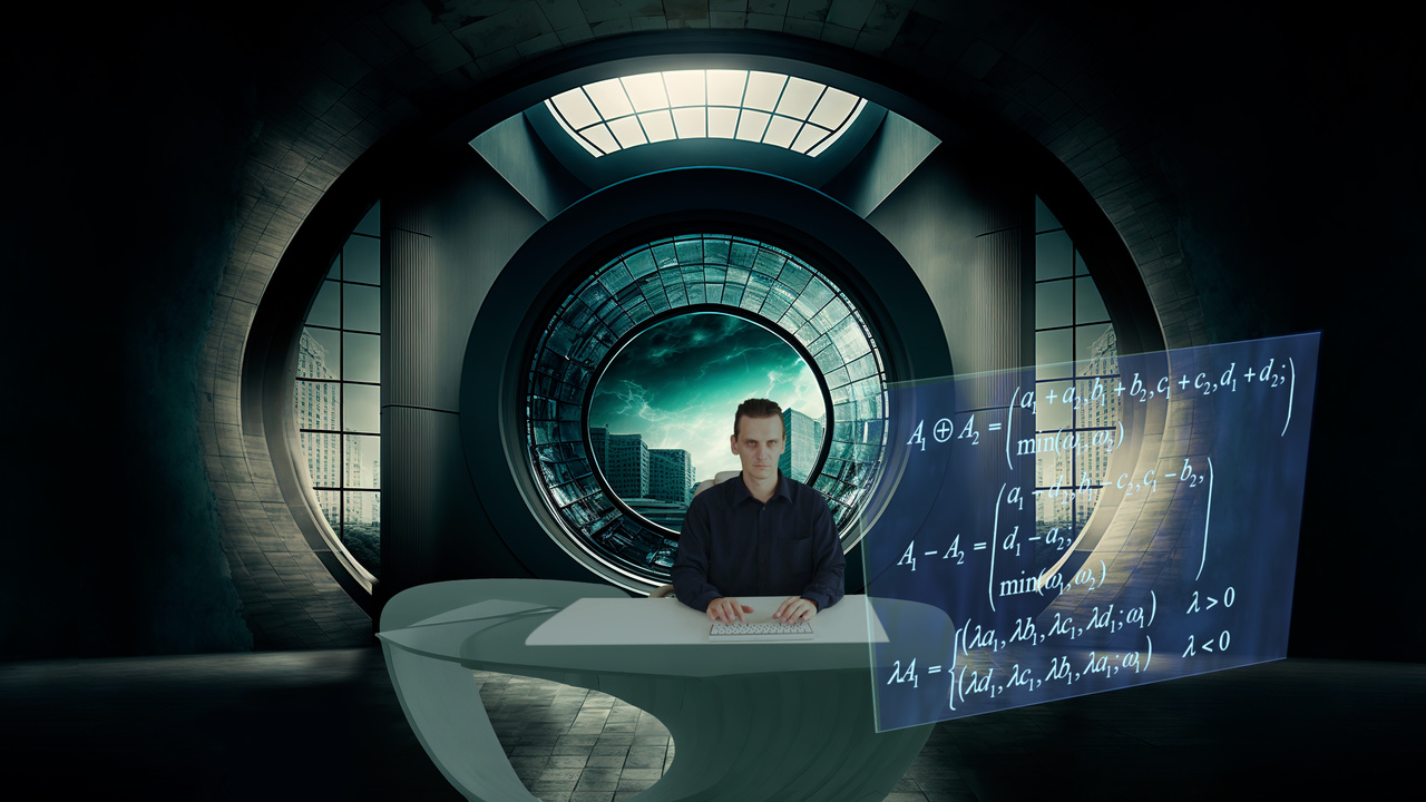 Aleksandr Obmanov as Mathematician D503 in 1984 (2023)