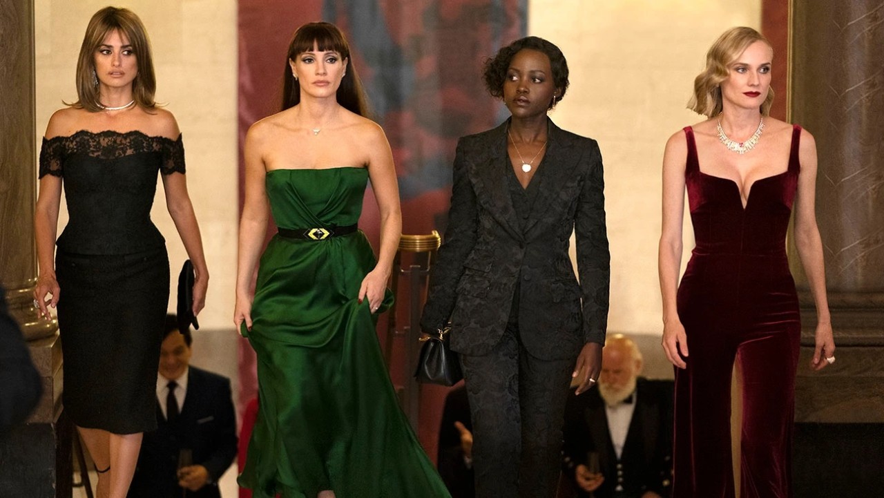 Penelope Cruz, Jessica Chastain, Lupita N'yongo and Diane Kruger in The 355 (2022)