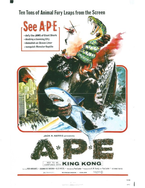 A.P.E. (1976) poster