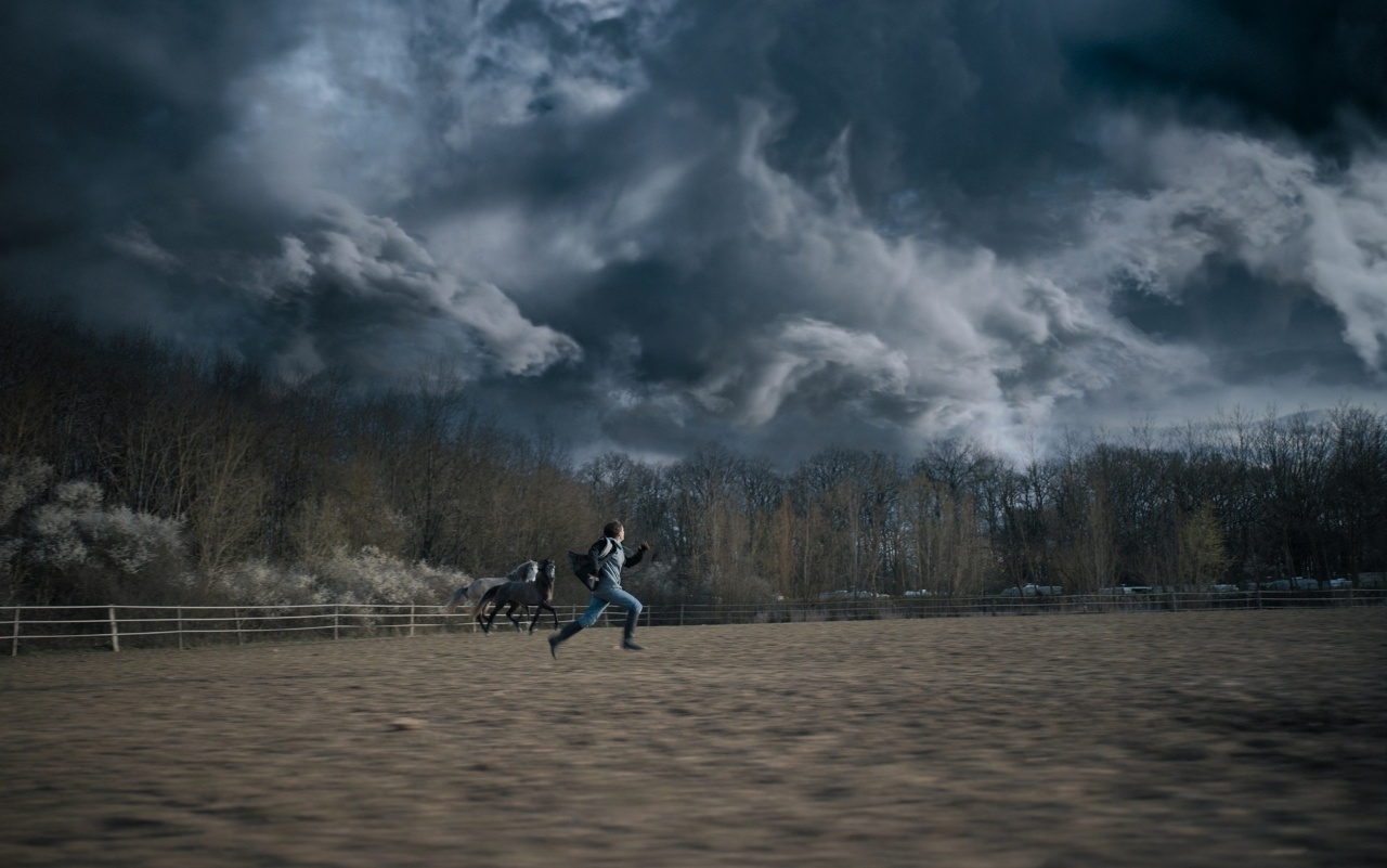 Clouds of acid rain in Acid (2023)