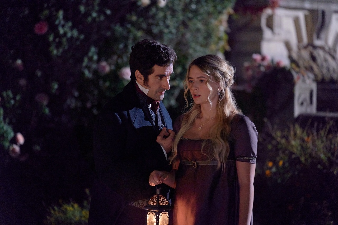 Eliza Bennett and Mr Darcy (Nicholas Bishop)