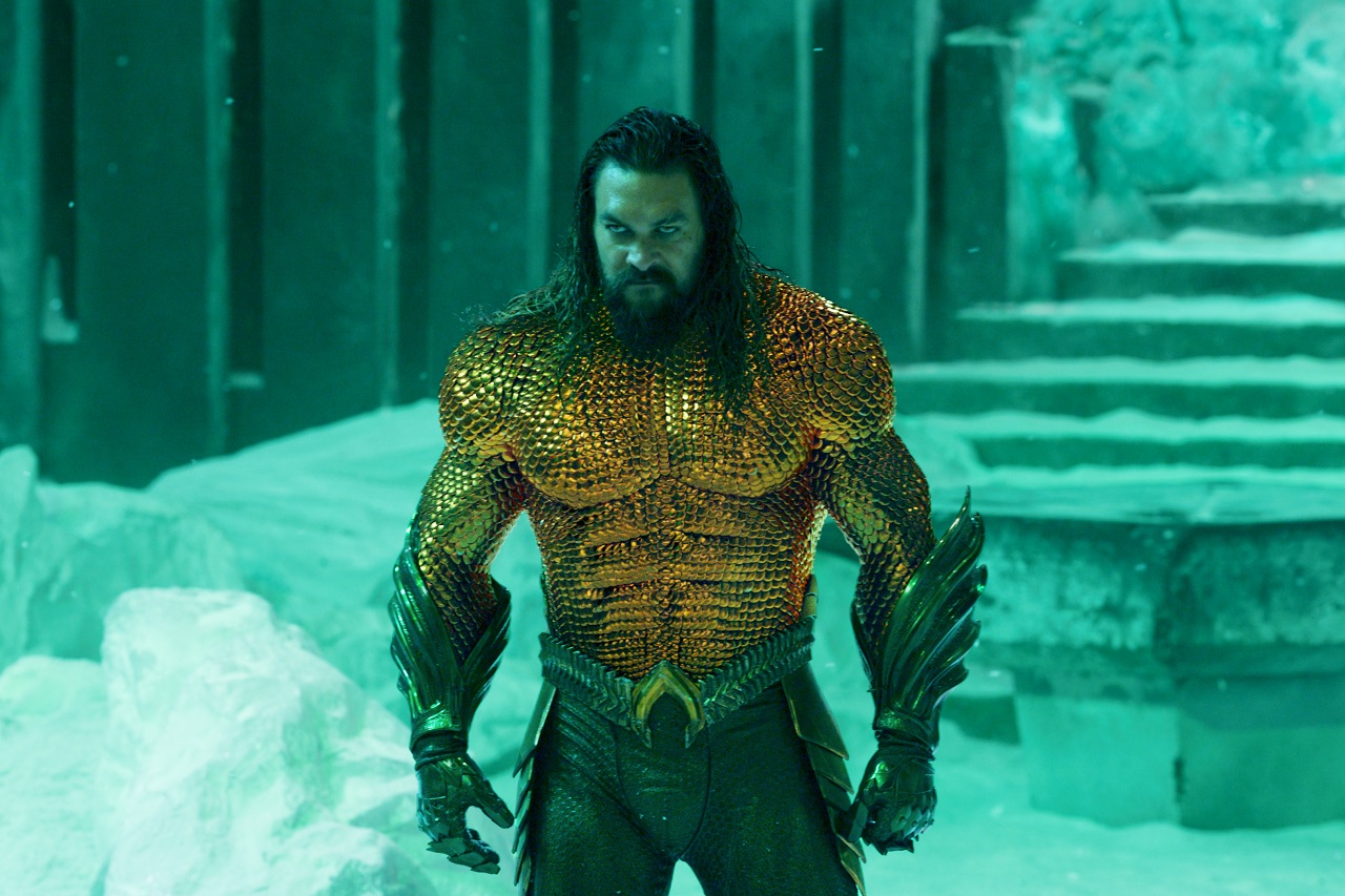 Jason Momoa as Aquaman/Arthur Curry in Aquaman and the Lost Kingdom (2023)