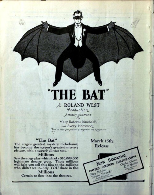 The Bat (1926) poster
