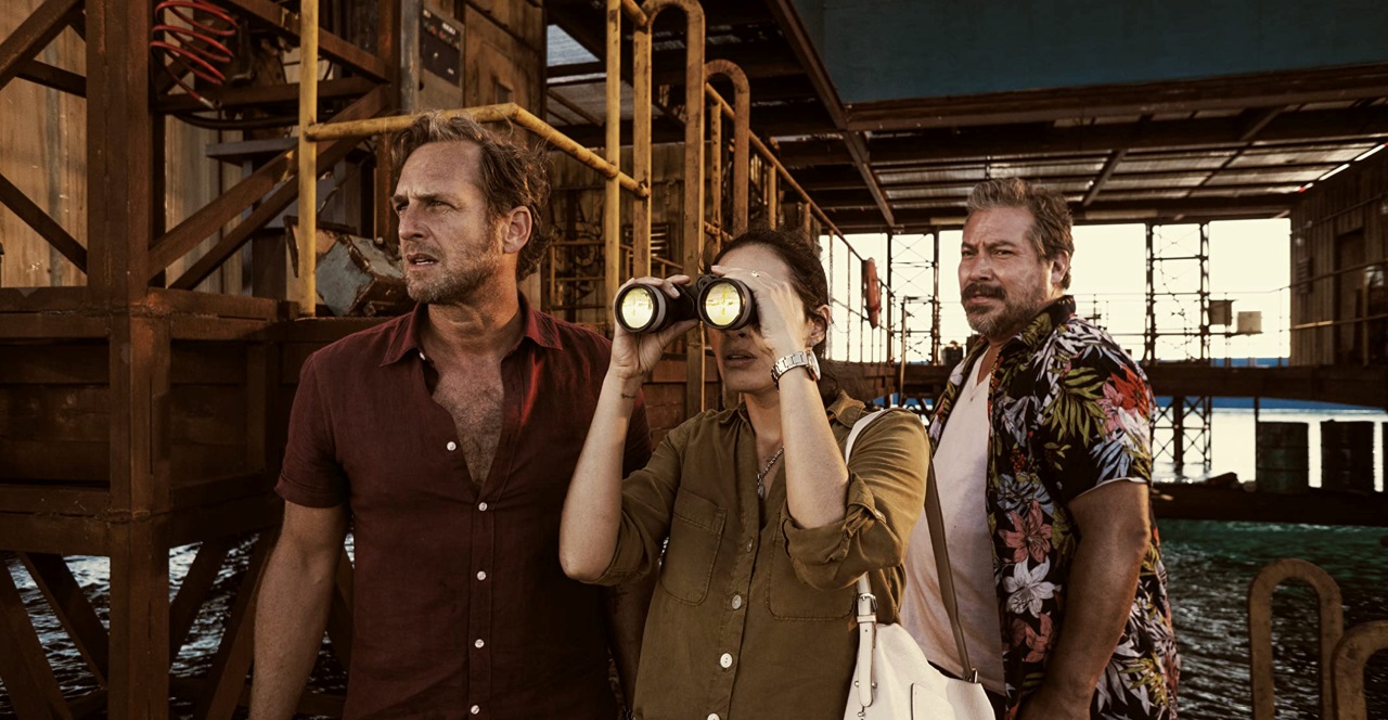 Josh Lucas, Fernanda Urrejola and Julio Cesar Cedillo in The Black Demon (2023)