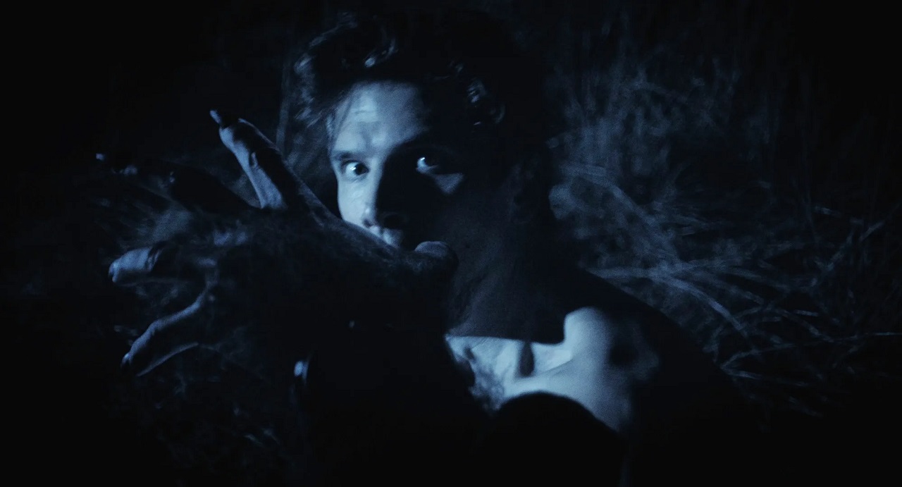 Alex Hurt becomes a werewolf in Blackout (2023)