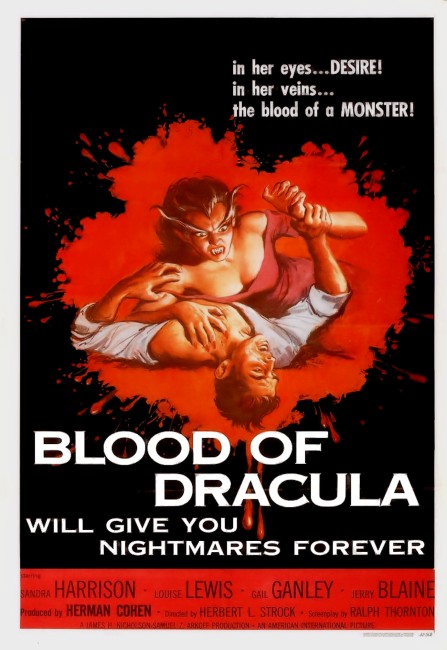 Blood of Dracula (1957) poster