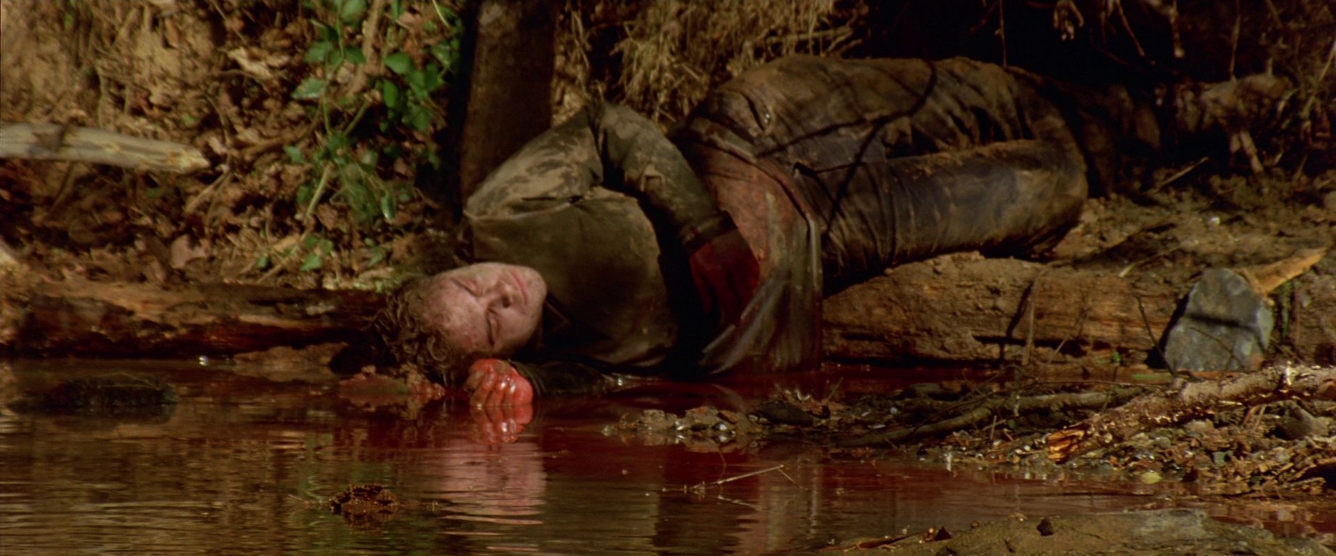 Infected body pollutes the water in Cabin Fever (2002). 