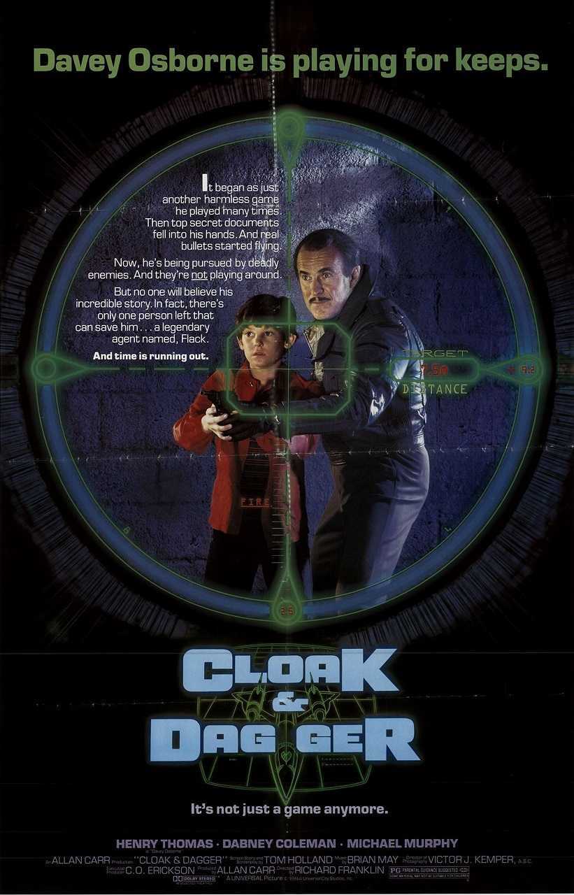 Cloak and Dagger (1984) poster