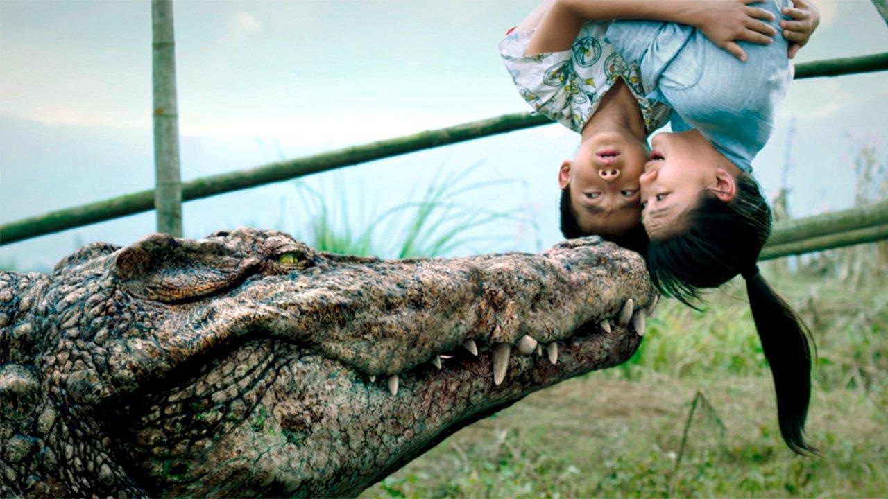 Ding Jiali and Barbie Hsu in Croczilla (2012)