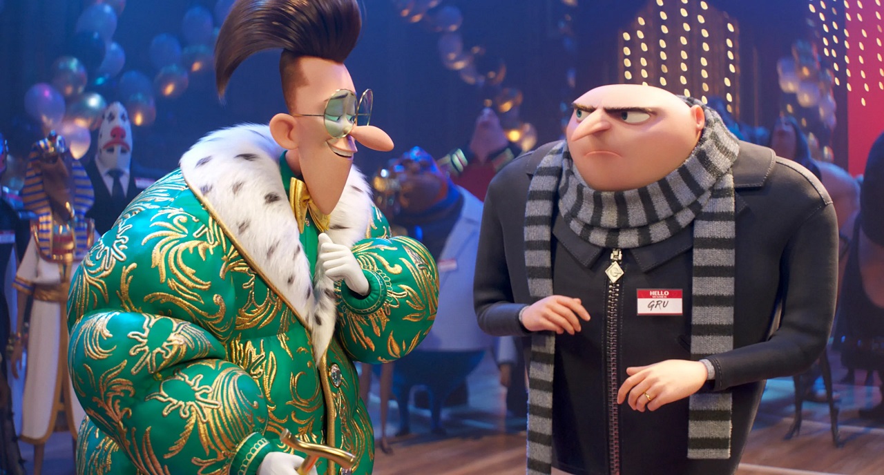 Maxime (Will Ferrell) and Gru (Steve Carell) in Despicable Me 4 (2024)