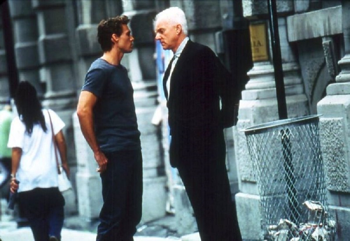Ethan Erickson and Malcolm McDowell in Dorian (2003)