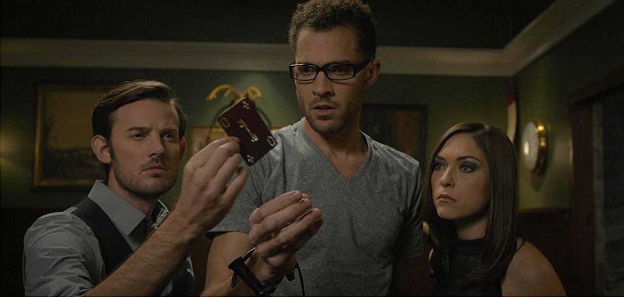 Evan Williams, Dan J. Johnson and Annabelle Stephenson in Escape Room (2017)