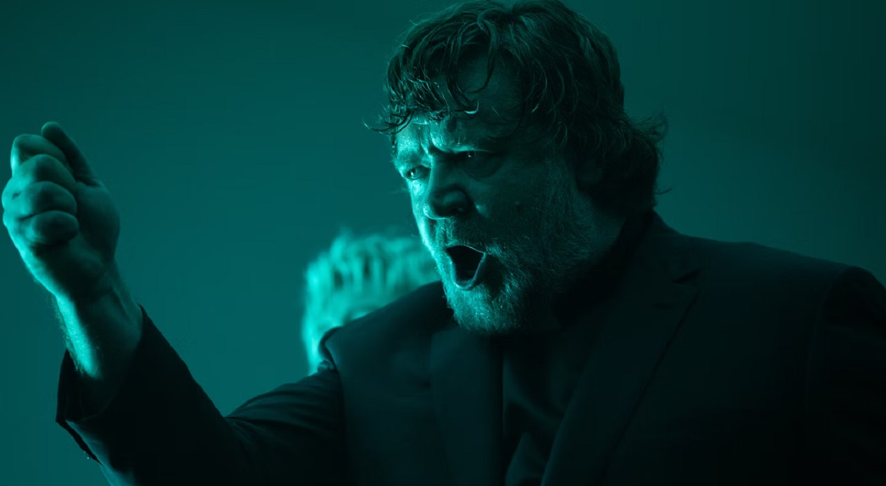 Russell Crowe as Anthony Miller, an actor playing a priest in a remake of The Exorcist, who becomes possessed in The Exorcism (2024)