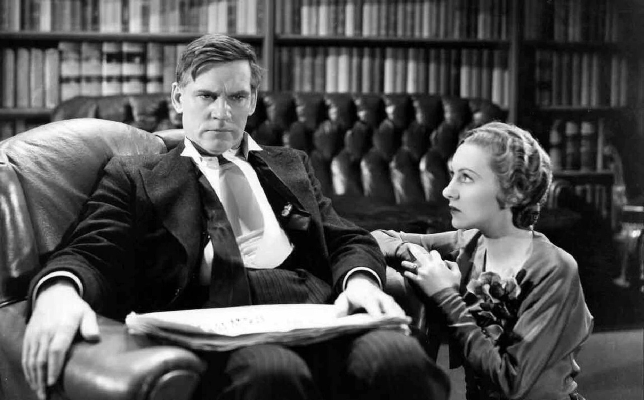 US President Walter Huston and Karen Morley in Gabriel Over the White House (1933)