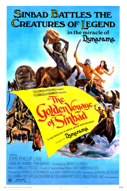 The Golden Voyage of Sinbad (1973) poster