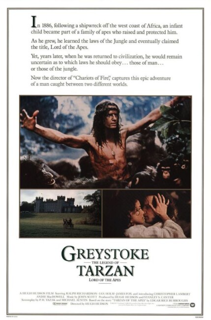 Greystoke: The Legend of Tarzan, Lord of the Apes (1984) poster