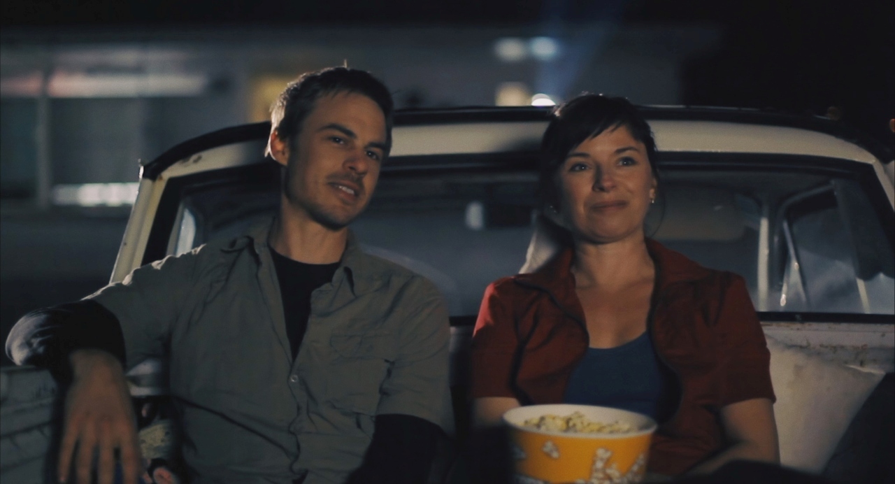 Tony Brockman and Kerith Atkinson in A Guide to Dating at the End of the World (2022)