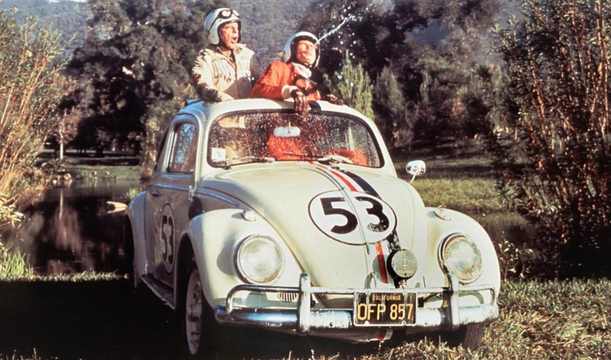 Don Knotts and Dean Jones in Herbie the Love Bug in Herbie Goes to Monte Carlo (1977)
