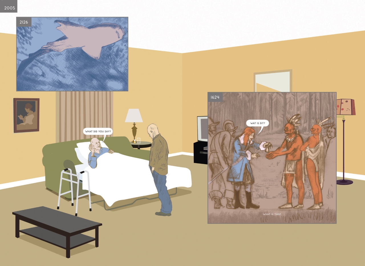 Panel from Richard McGuire's Here