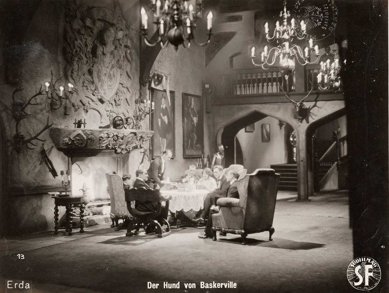 Baskerville Hall in The Hound of the Baskervilles (1929)