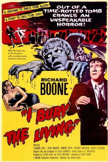 I Bury the Living (1958) poster