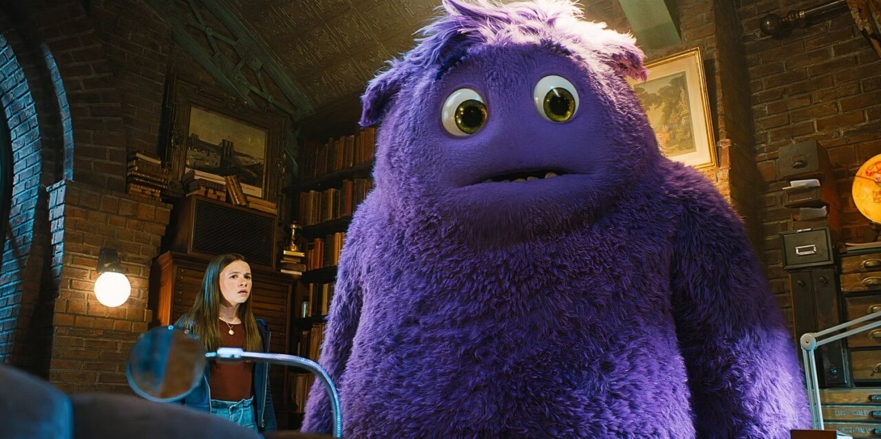 Bea (Cailey Fleming) and Blue (voiced by Steve Carell) in IF (2024)
