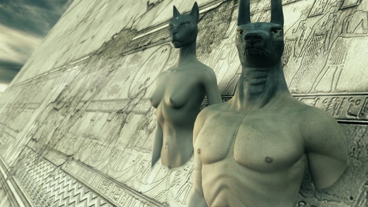 Ancient Egyptian gods over New York City in Immortal (ad vitam) (2004)