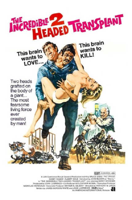 The Incredible 2-Headed Transplant (1971) poster