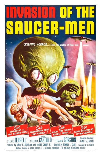 Invasion of the Saucer Men (1957) poster