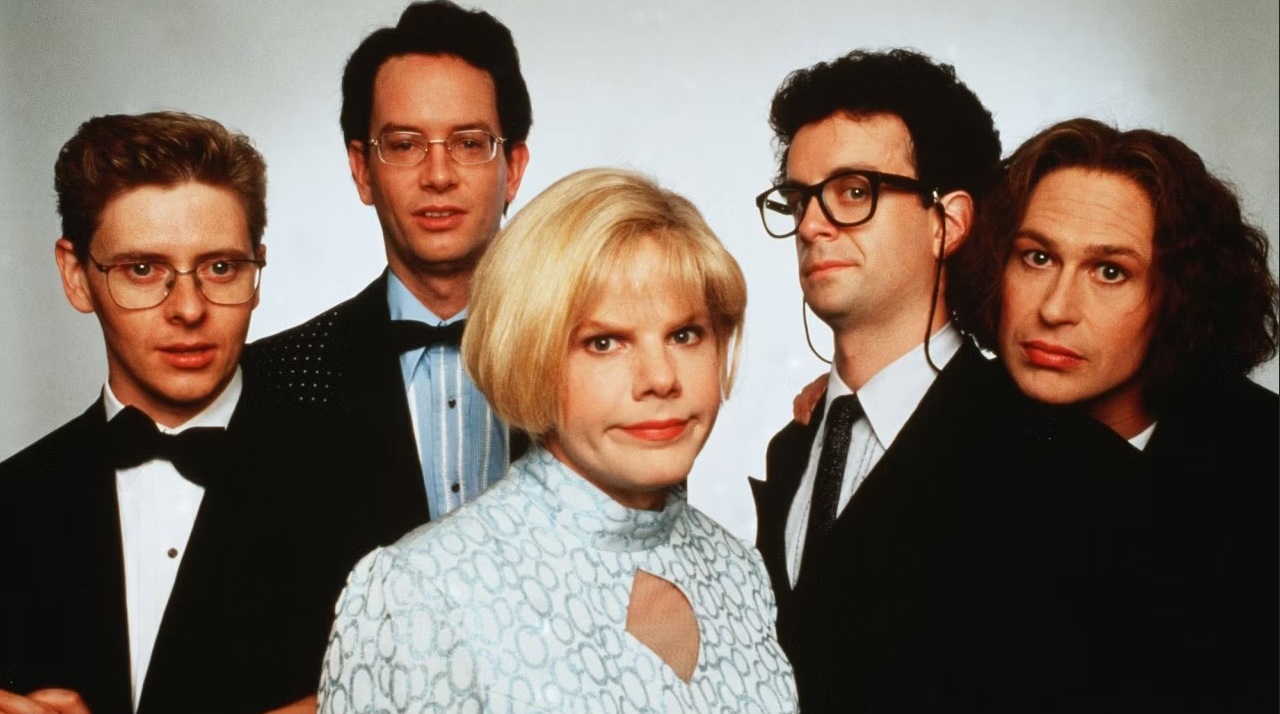 Scott Thompson, Mark McKinney, Dave Foley, Kevin McDonald and Bruce McCulloch in Kids in the Hall: Brain Candy (1996)