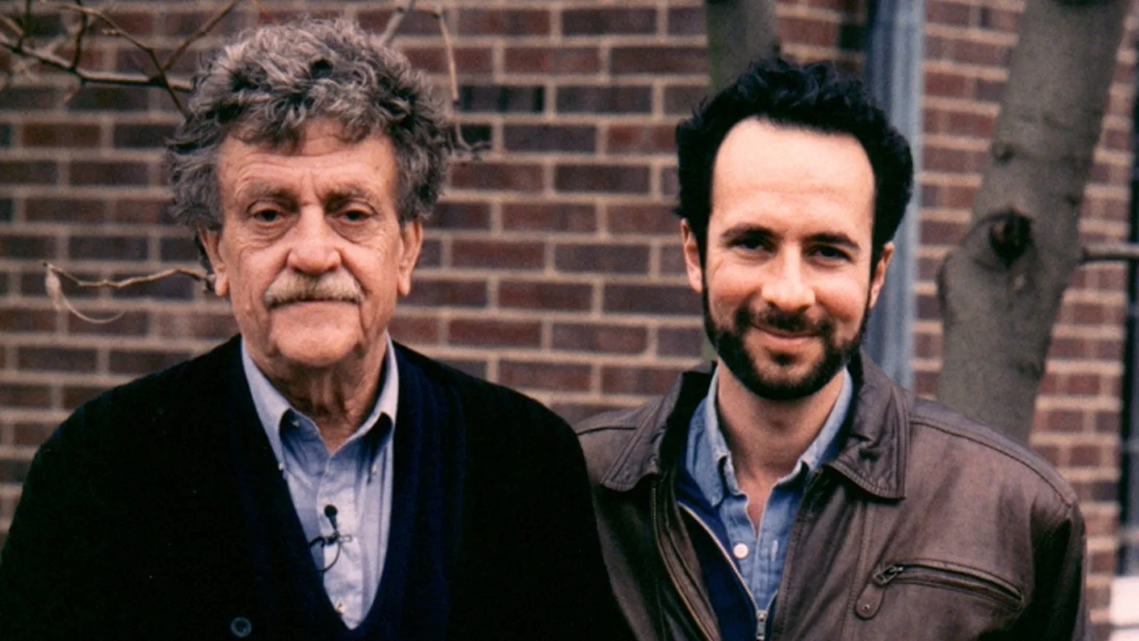 Kurt Vonnegut and Robert B. Weide in Kurt Vonnegut: Unstuck in Time (2021)