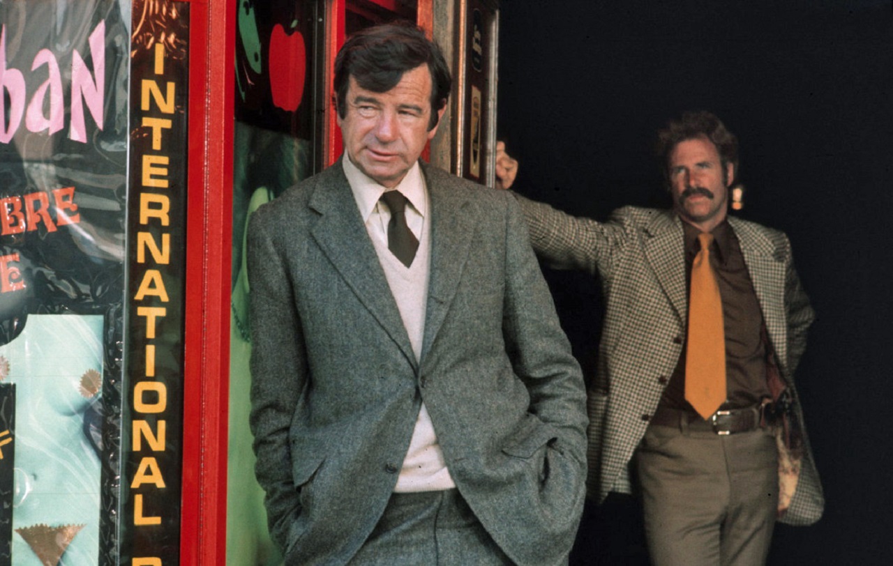 Detectives Walter Matthau and Bruce Dern in The Laughing Policeman (1973)