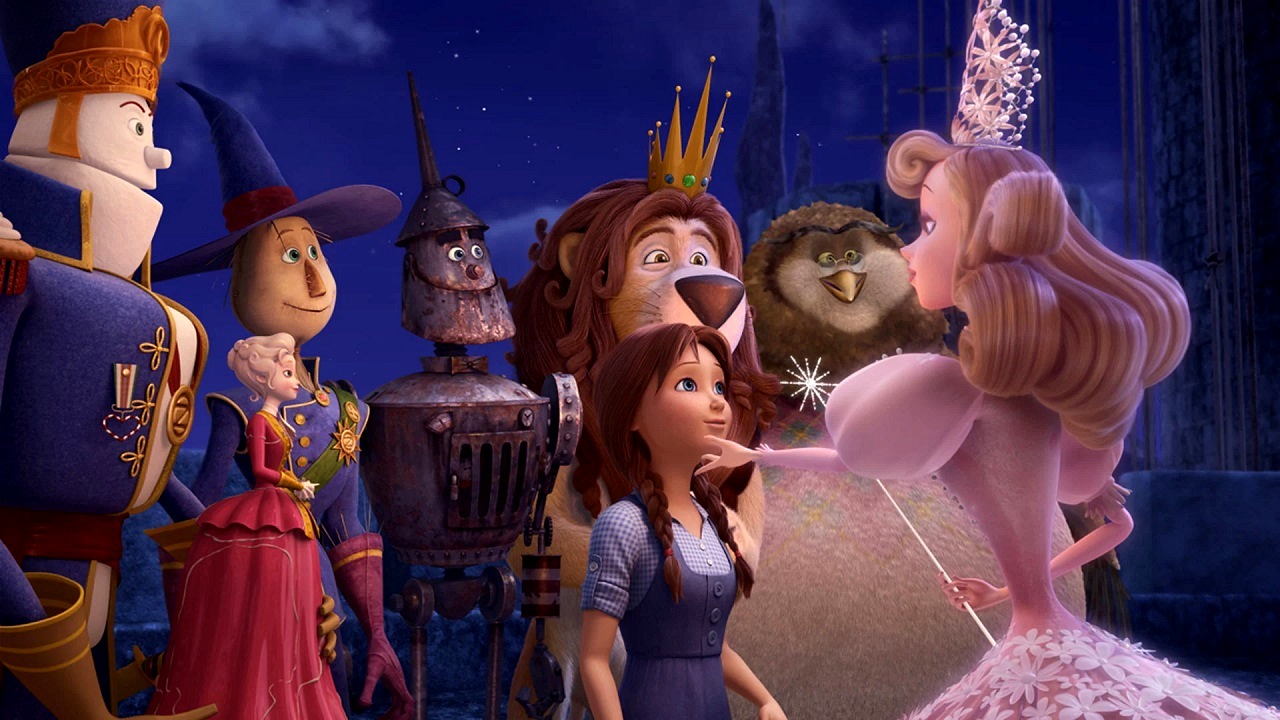 Marshal Mallow, China Princess, The Scarecrow, The Tin Woodsman, The Lion, The Jester, Dorothy and Glinda in Legends of Oz: Dorothy’s Return (2014)