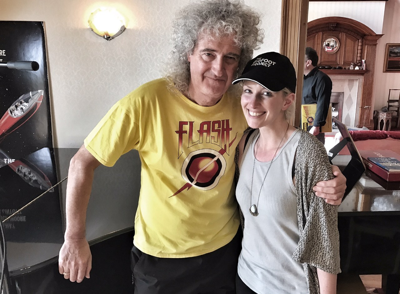 Queen's Brian May and director Lisa Downs in Life After Flash (2017)