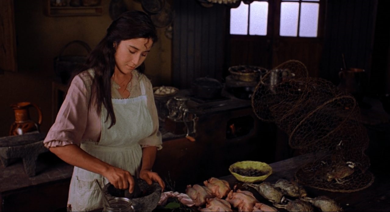 Lumi Cavazos cooking in Like Water for Chocolate (1992)