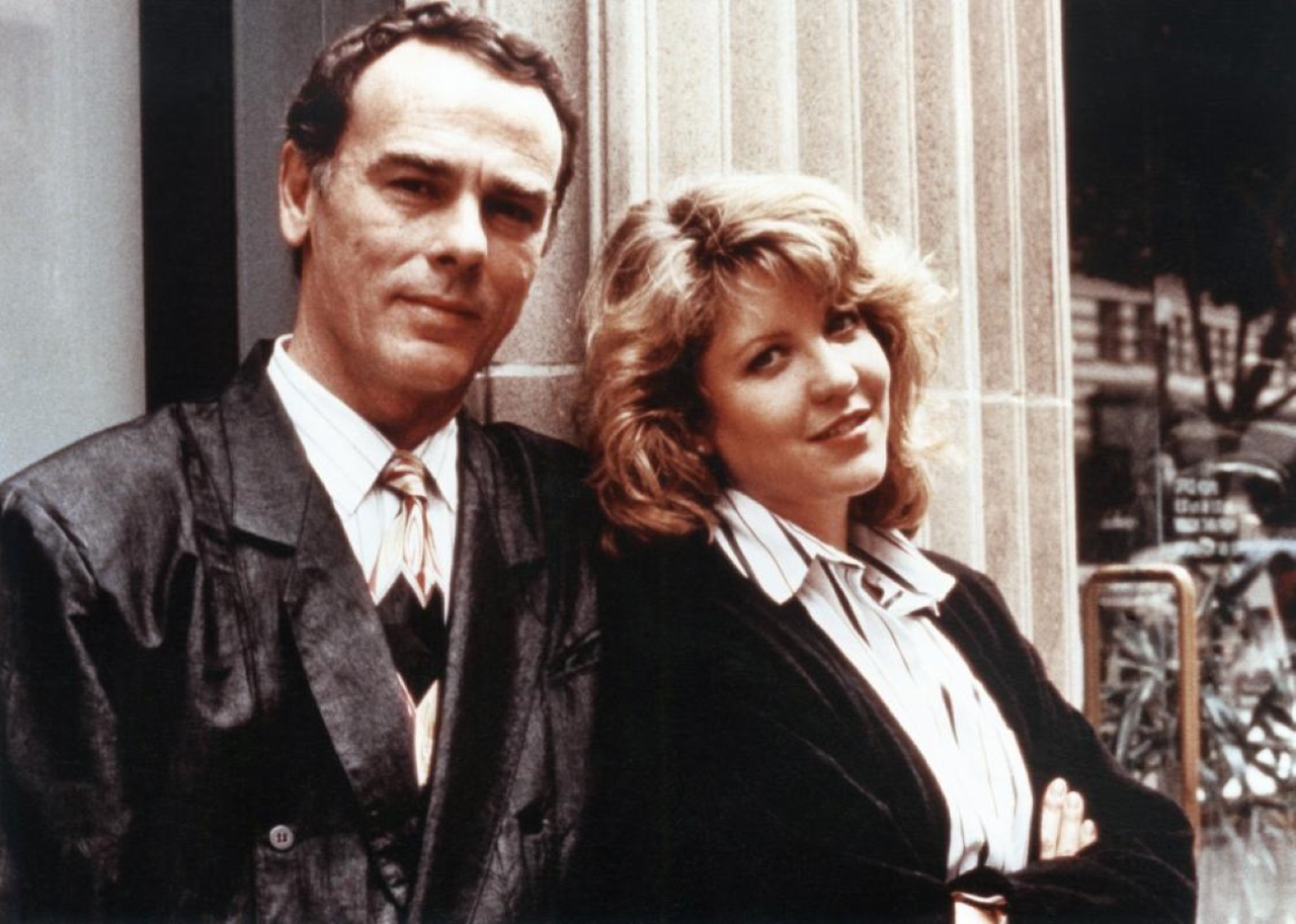 Dean Stockwell and Nancy Allen in Limit Up (1989)
