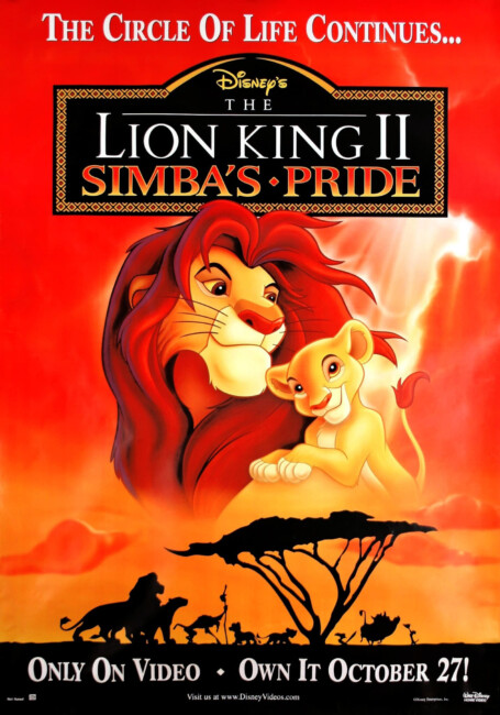 The Lion King II Simba's Pride (1998) poster