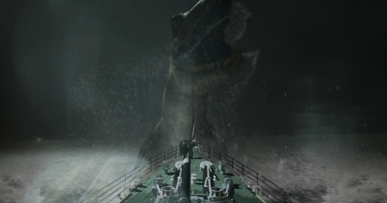 The Loch Ness monster in The Loch Ness Horror (2023)
