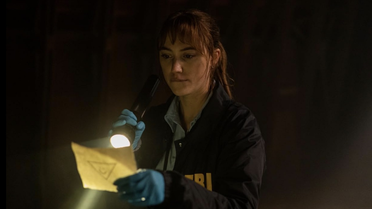 Maika Monroe as FBI Agent Lee Harker in Longlegs (2024)