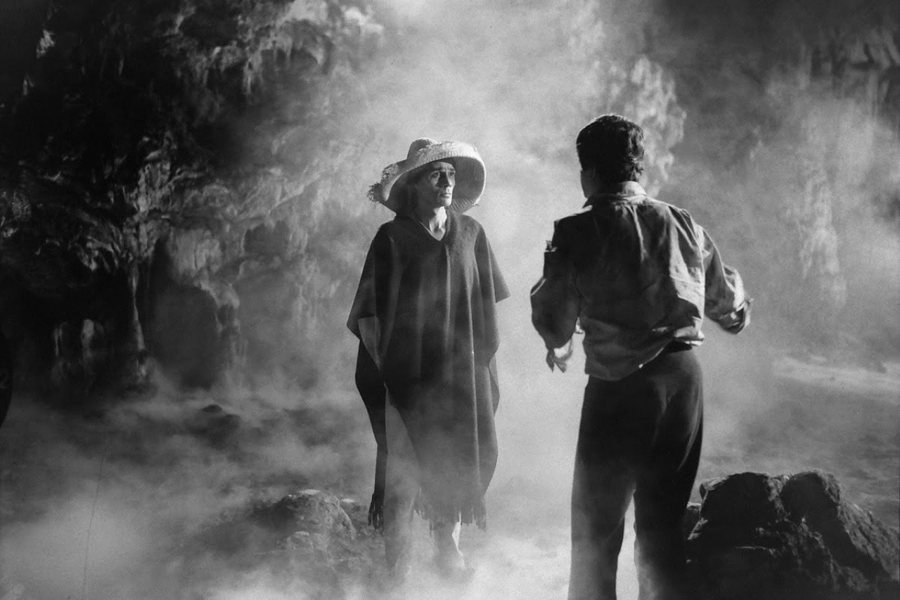 Macario (Ignacio Lopez Tarso) and Death (Enrique Lucero) in Macario (1960)